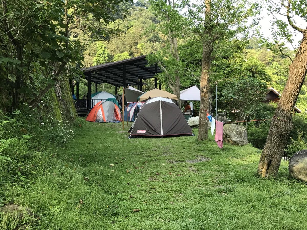 【夏日就要涼快到底】南洋風池畔。五月桐花雪。閃亮火金姑。森林芬多精露營好好玩–新竹_野漾會館露營區柚子芳姐_露營札記2017.05.06 NO.45