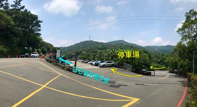 【台北內湖景點】夢幻紫色白石湖吊橋、浪漫的同心池、如號角響起的鐵砲百合、清新高雅的牡丹蓮盛開啦!還有夫妻樹/一處隱藏在台北近郊的後花園、假日出遊、戶外踏青、健行好去處柚子芳 - 第81張圖 白石湖吊橋同心池